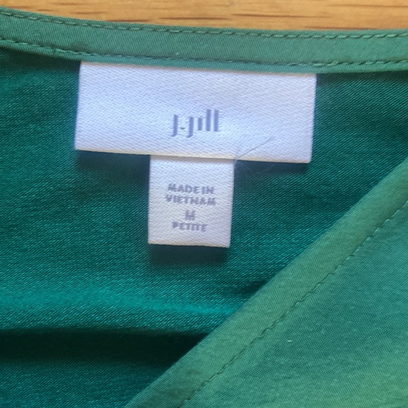 J. Jill Half Sleeve Green Top - Picture 2 of 5